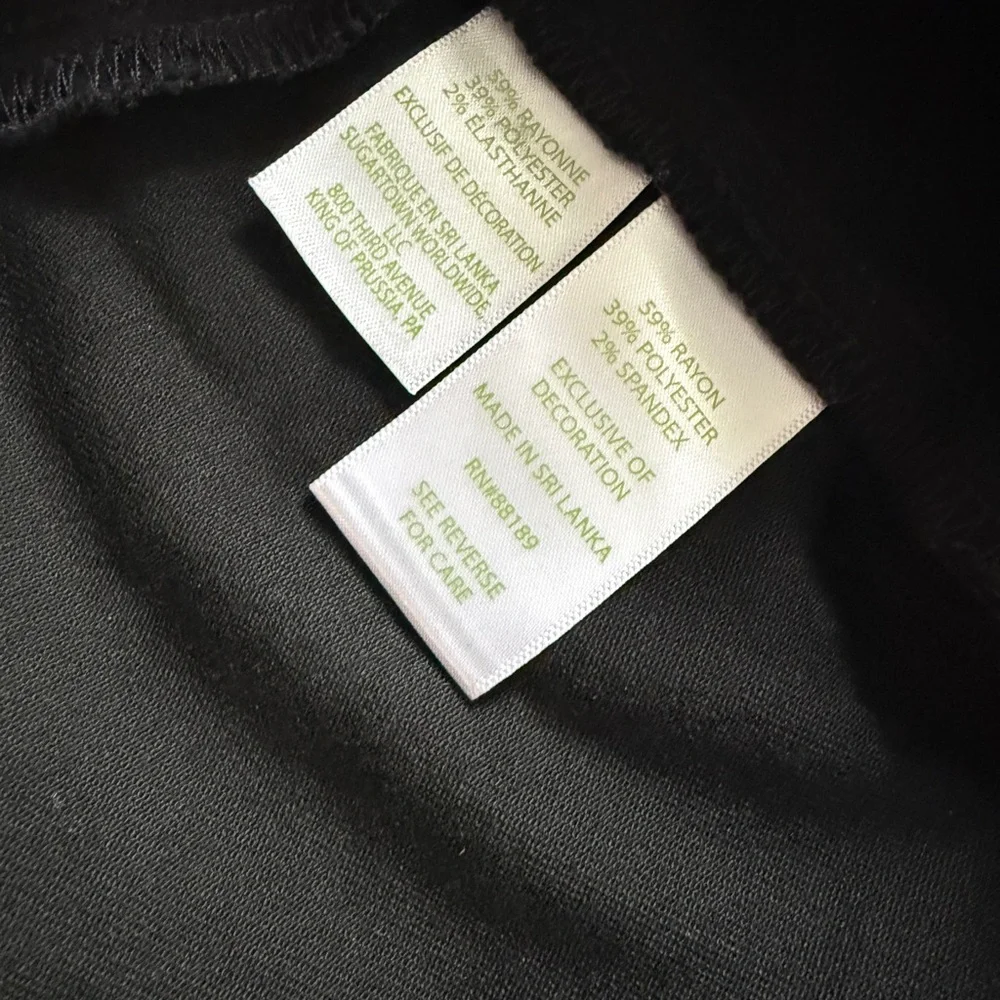 Lilly Pulitzer Black Faux Leather Mini Skirt - Size 12 - Picture 7 of 8